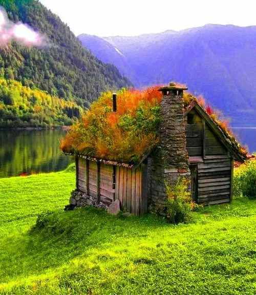 طبیعت منظره دریاچه نروژ