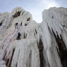 An ice climbing competition. #Damavand, #Tehran, #Iran. P