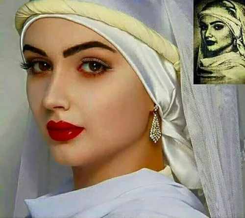 عکس باز سازی شده ی زلیخا زیبا ترین زن مصر در زمان حضرت یو