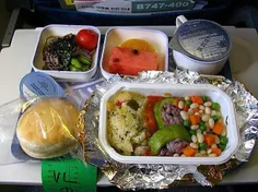 سرویس غذا در هواپیمای ایندیا (هندوستان)