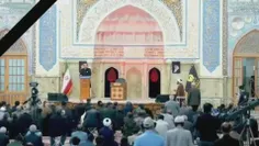 🏴 امروز نوبت کشیک خدمتی رئیس‌جمهور در حرم امام رضا بود...