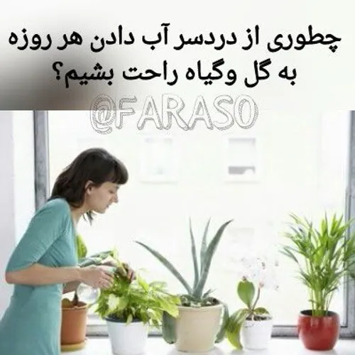 چطوری از دردسر آب دادن هر روزه به گل وگیاه راحت بشیم؟🤔