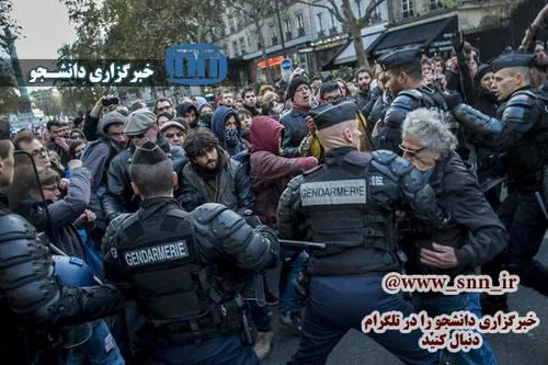 برخورد پلیس فرانسه با معترضانی که خواهان رعایت حقوق اولیه