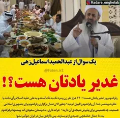 جناب عبدالحمید اسماعیل زهی   غدیر یادتان هست ⁉️