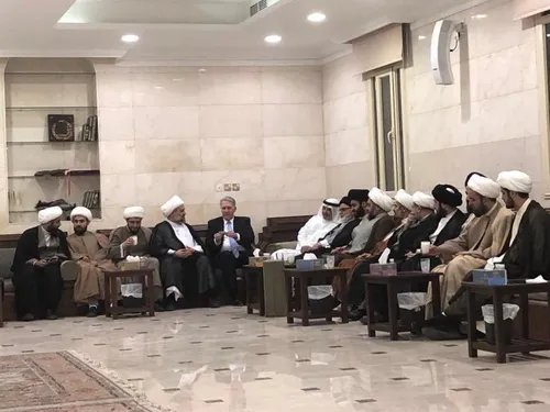 دیدار اعضای دفتر سید صادق شیرازی با سفیر آمریکا در کویت