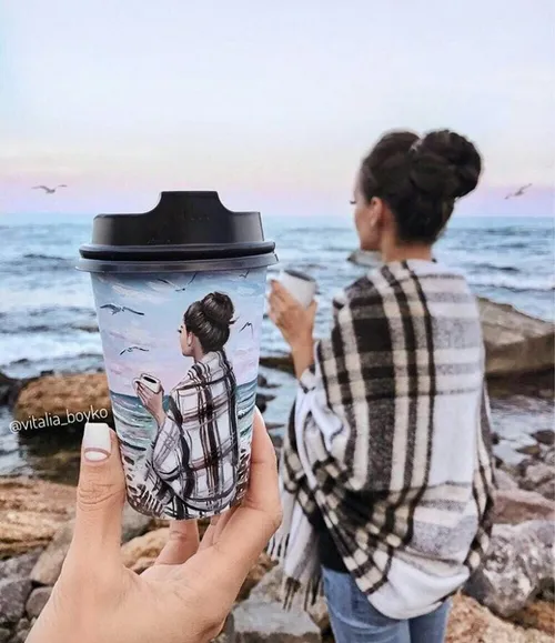 نقاشی ابتکار art-cup خلاقیت❤