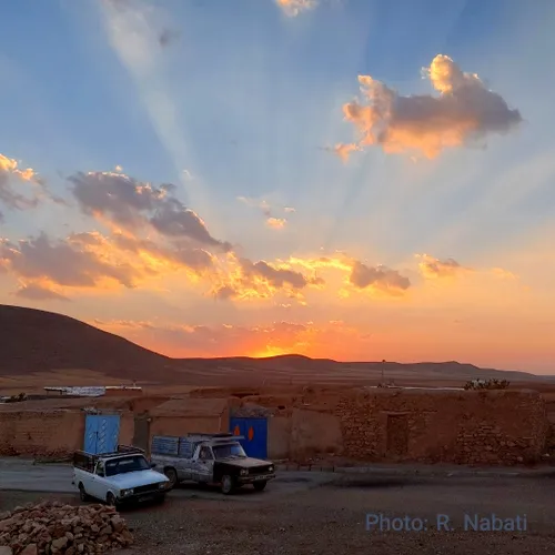 غروب زیبای روستای دربند