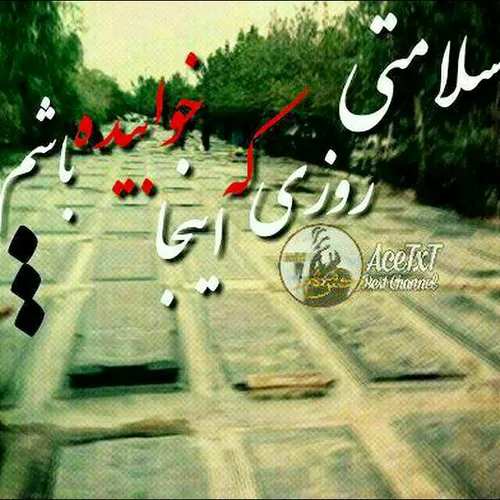 روے سنگ قبـــرم