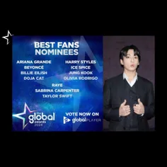 جونگکوک در بخش "The Global Awards" نامزد جوایز جهانی 2024