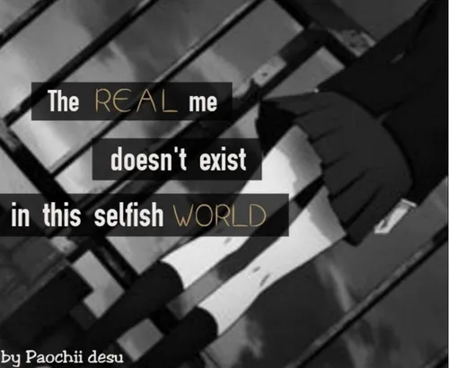 «من واقعی در این دنیا وجود ندارد» ❤