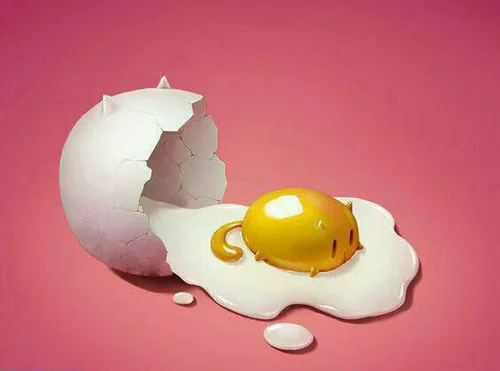 تخم مرغ یک رنگ است.