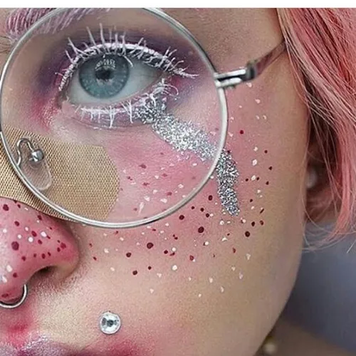 girl glasses eye bandaids pink luxury