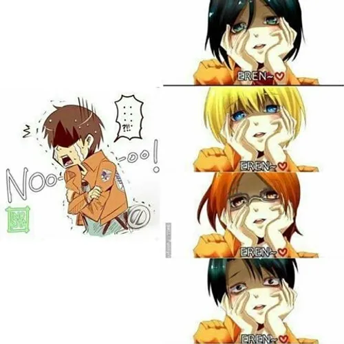 fun attack attack on titan Eren armin arlert mikasa Hanji