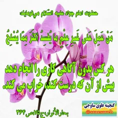 #حضرت_امام_جواد_ع می‌فرمایند: