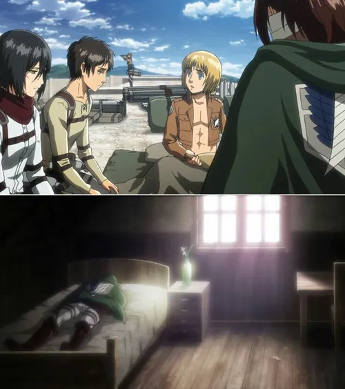 shingeki~S3 ep 18💥 🔥 armin arlert💙 Eren jaeger💚 mikasa Ha