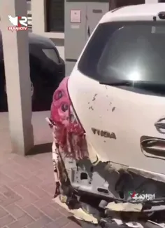 🎥 ویدئویی از شدت #گرما در #دبی و تاثیرش روی #خودروها 😬😬😳😳