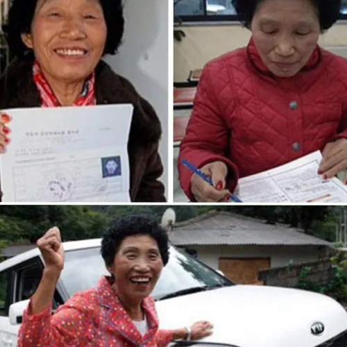 زن 70 ساله کره ای پس از 960 بار شرکت در آزمون رانندگی بال