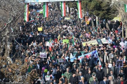 راهپیمایی مردم سبزوار در 22 بهمن