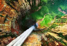 آبشار فرشته فالز،، ونزوئلا،،،،از بالا گرفته شده