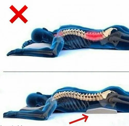 ❌بدترین حالت خواب؛خوابیدن ب شکم است!!