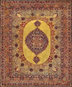 فرش راور ‌کرمان متعلق به قرن ۱۹ میلادی 