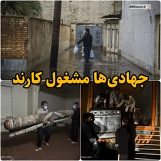 🔻در جریان آب گرفتگی معابر و ورود آب در خوزستان، گروه‌های 