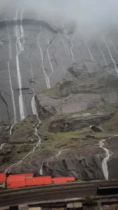 مسیرزیبای راه آهن لرستان به آبشاربیشه⛈️