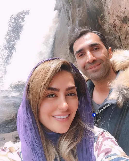📸 سلفی هادی کاظمی و همسرش سمانه پاکدل