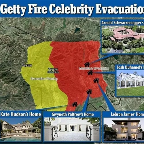 ✔ ️رویترز:  آتش سوزی گسترده کالیفرنیای آمریکا که از 3 آبا