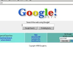 بچه ها ببینید گوگل من اومده در سال ۱۹۹۸ 😳