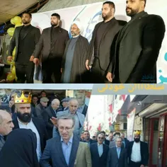 📸  دو نامزدی که هنوز پایشان به مجلس باز نشده ولی بادیگارد