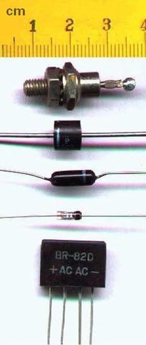 دیود, قطعه ای الکترونیکی است که دو سر دارد، و جریان الکتر