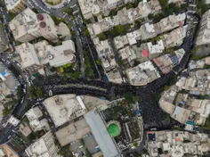 🔴 عکس هوایی از جمعیت عزاداران هیات رایت العباس 