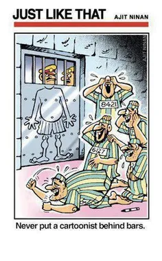  کاریکاتوریست پشت میله های زندان دیگه چه کرده!:)