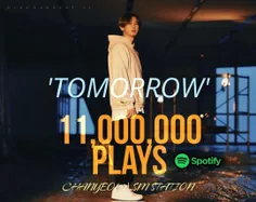 سولو سینگل Tomorrow چانیول به 11میلیون استریم در اسپاتیفا