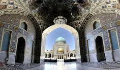 تصویری زیبا از صحن قدس حرم امام رضا(ع) در مشهد.