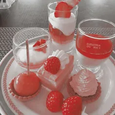 #Cute_foods #Aesthetic #Strawberry #Red #Cute_lovely