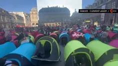 📍  تجمع و اعتراض بی خانمان ها و مهاجران بی سرپناه در فران