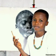کم سن ترین نوجوان#هنرمند با#نقاشی های باورنکردنی 