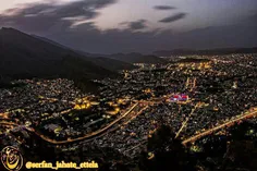 نمایی زیبا از شهر خرم آباد