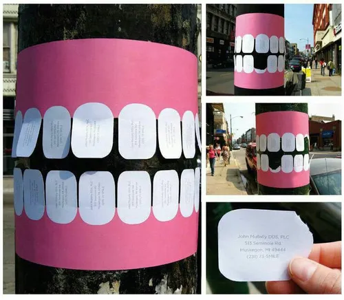 تبلیغات خلاقانه یک دندانپزشکی