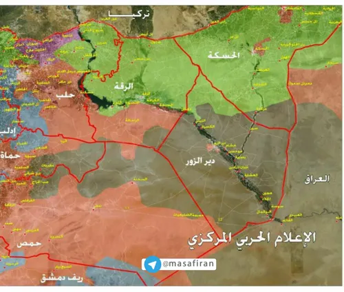 🗺 نقشه آخرین تحولات سوریه