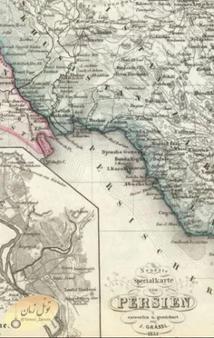 #قدمت نام خوزستان و خلیج فارس در نقشه ای مربوط به سال ۱۸۵