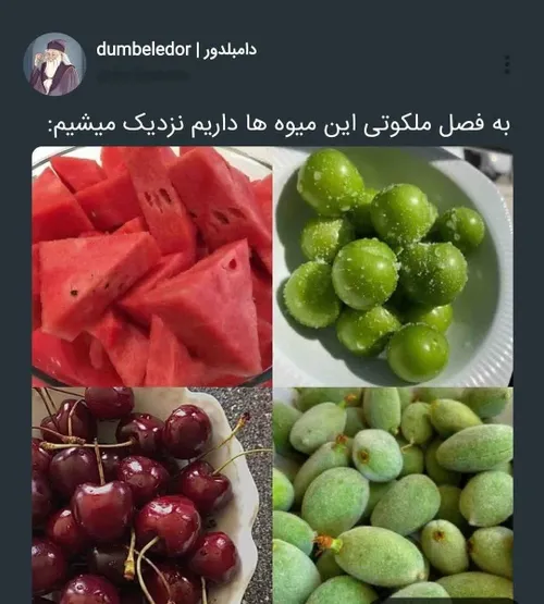 میوه مورد علاقه ات چیه ؟؟
