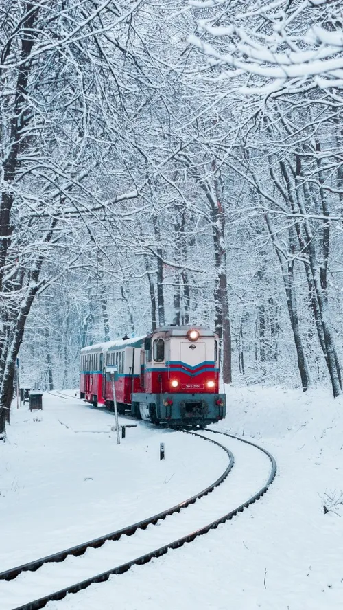 برف زمستان winter snow ice یخ قطار