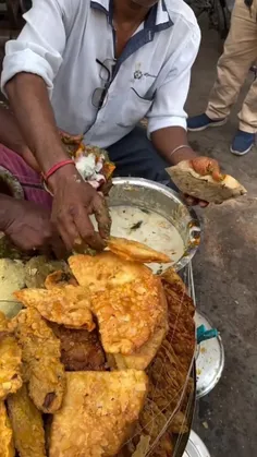 غذای خیابانی در هندوستان:))