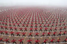 دانش آموزان هنرهای رزمی در چین .
