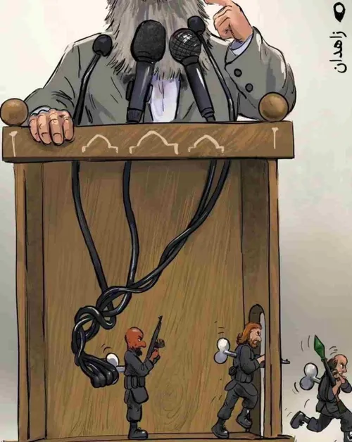 کاریکاتور حقی از حمله تروریستی زاهدان