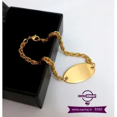 دستبند ظریف استیل زنانه به رنگ طلایی ای با طراحی و کیفیت 