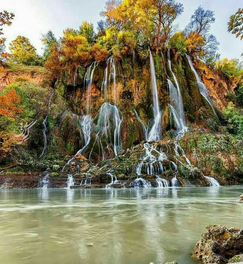 آبشار بیشه ی استان لرستان 😍